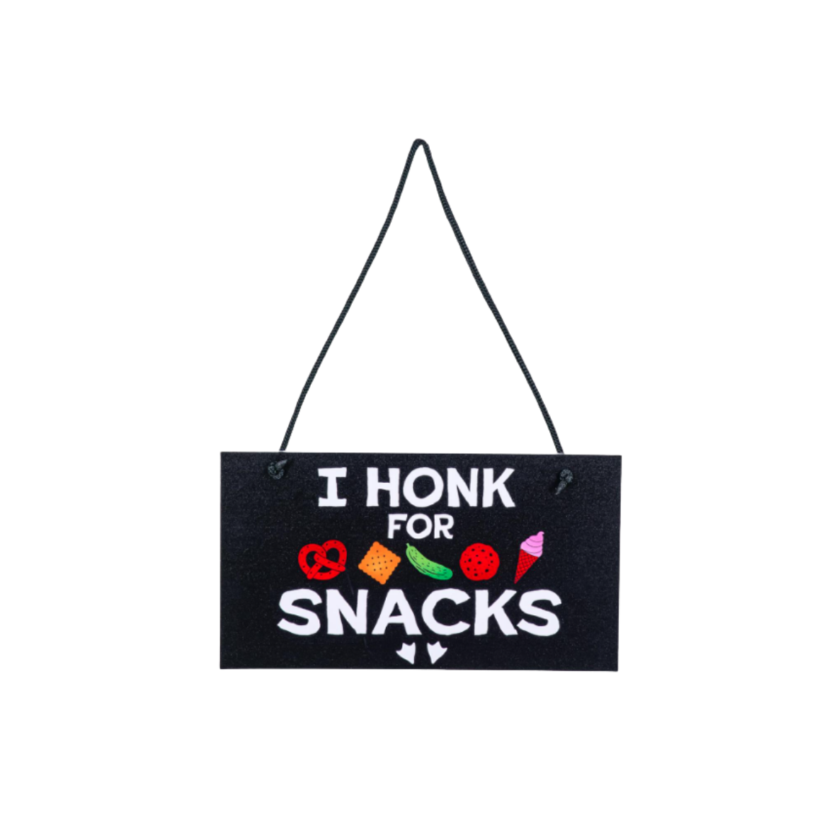 Giddy Accessory Sign 'I Honk for Snacks'