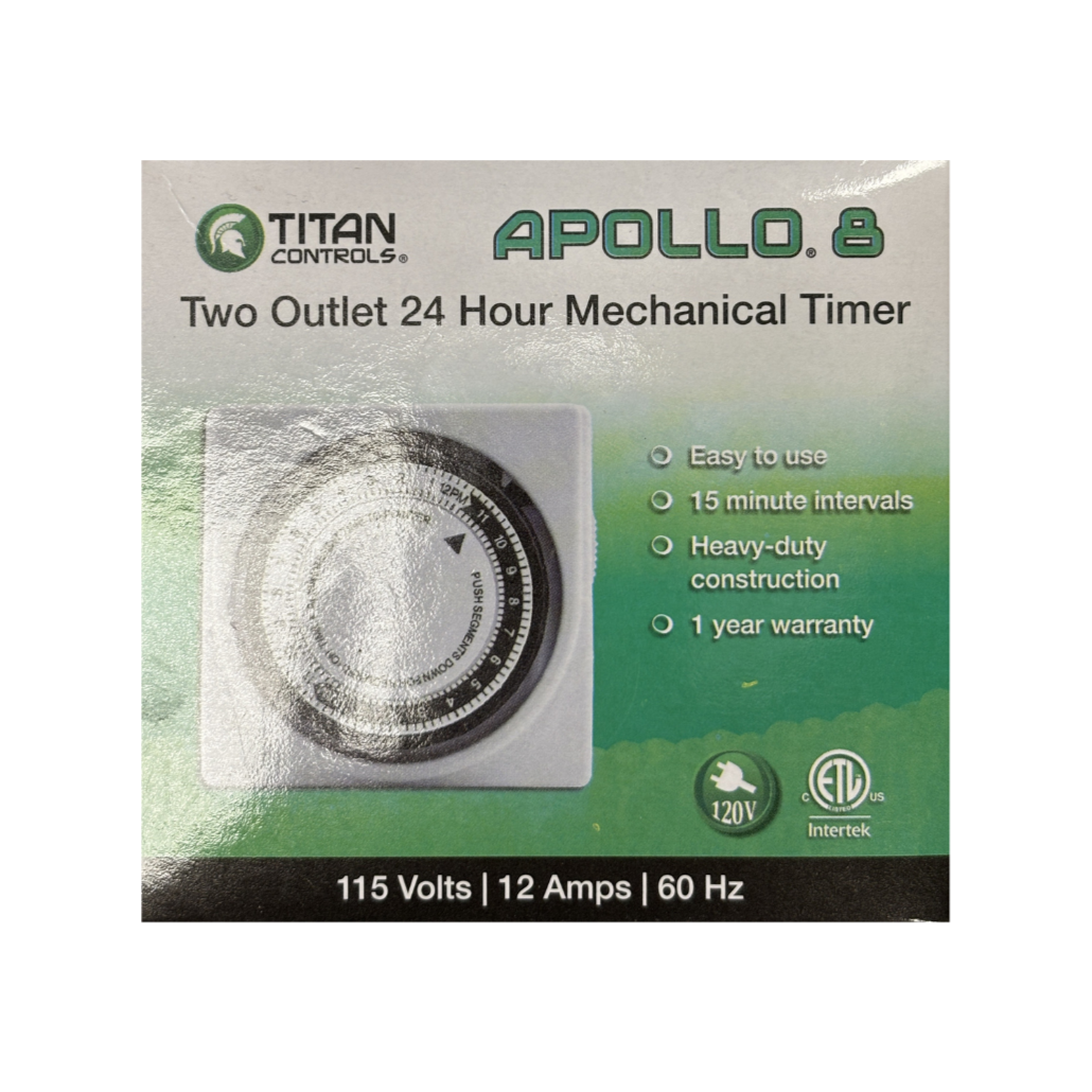 Timer Dual Outlet Apollo 8 120v