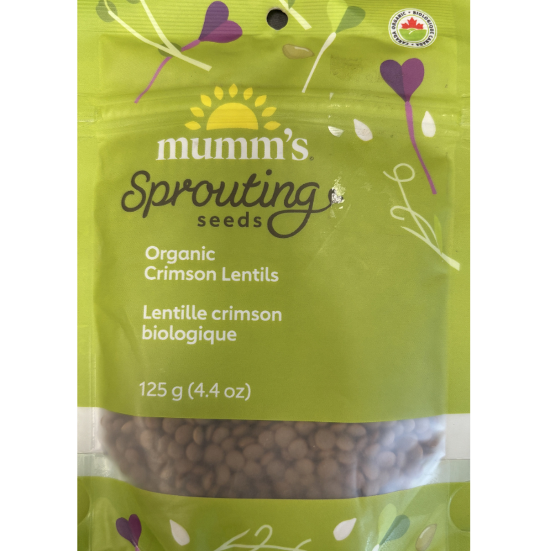 Mumm's Sprouts Crimson Lentils