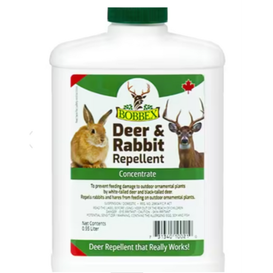 Bobbex Deer & Rabbit Repellent Concentrate .95L