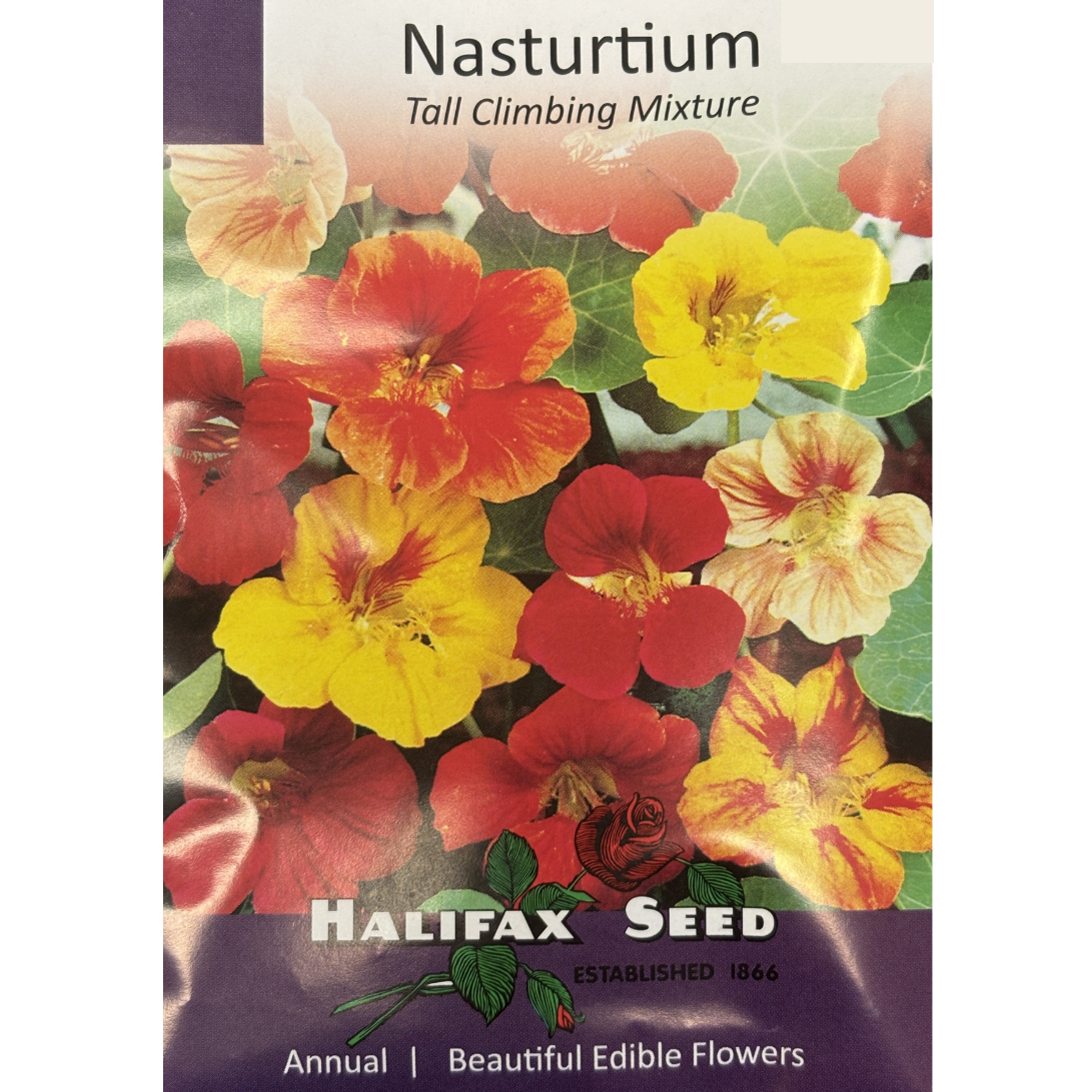 Halifax Seed Nasturtium Tall Climbing Mix Pkg.