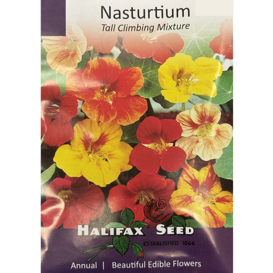 Halifax Seed Nasturtium Tall Climbing Mix Pkg.