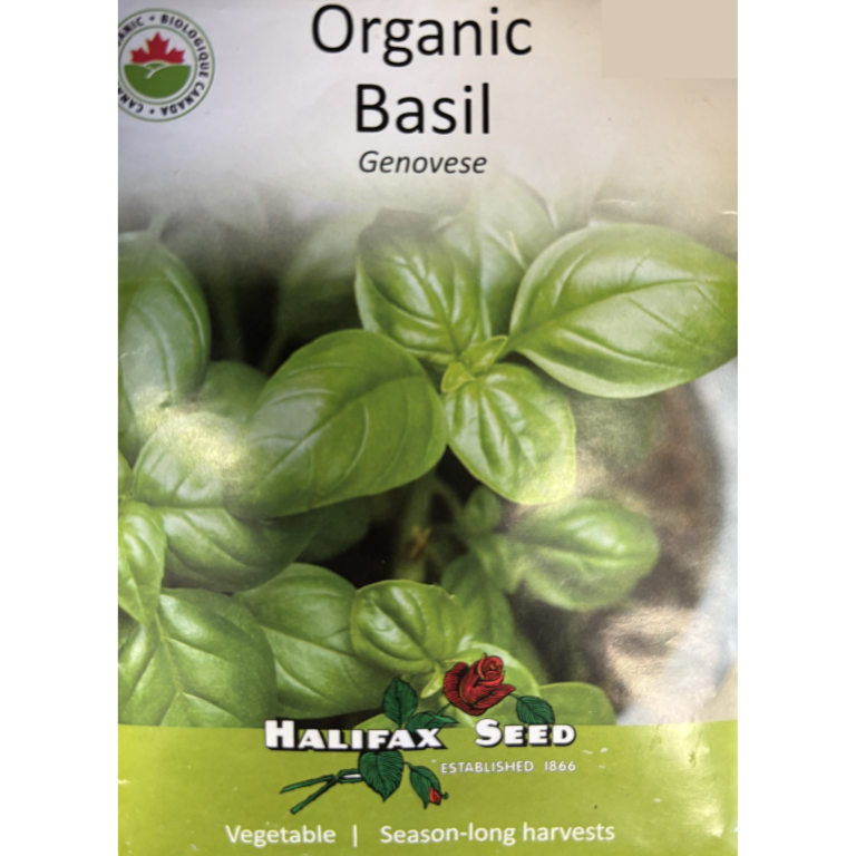 Halifax Seed Organic Basil Genovese Pkg.