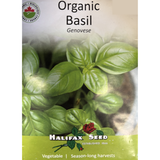 Halifax Seed Organic Basil Genovese Pkg.