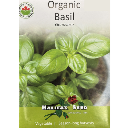 Halifax Seed Herb Organic Basil Genovese Pkg.