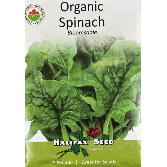 Halifax Seed Organic Spinach Bloomsdale Pkg.