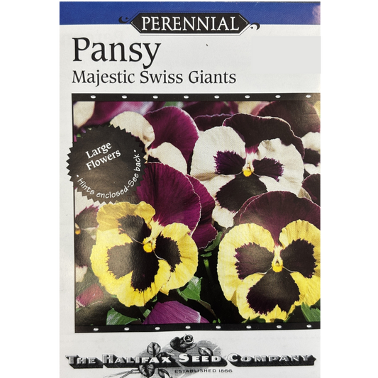Halifax Seed Pansy Majestic Swiss Giant Pkg.