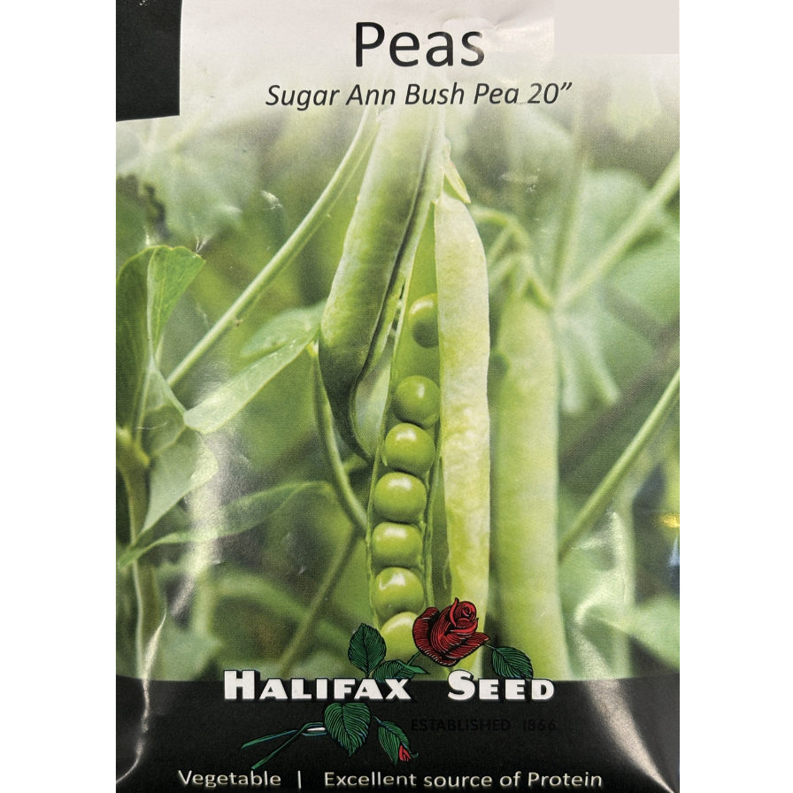 Halifax Seed Peas Sugar Ann Bush Pkg.