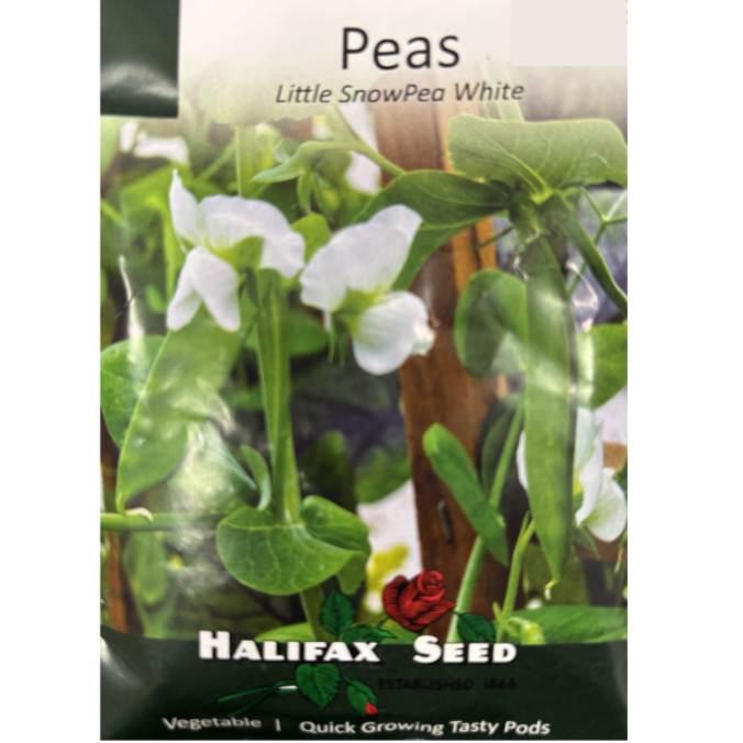Halifax Seed Peas Little Snow Pea White Pkg.