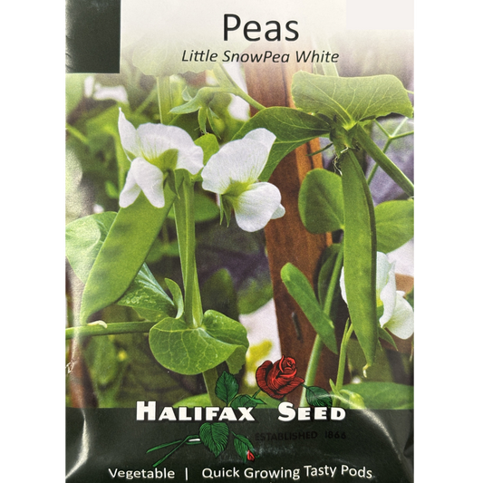 Halifax Seed Peas Little Snow Pea White Pkg.