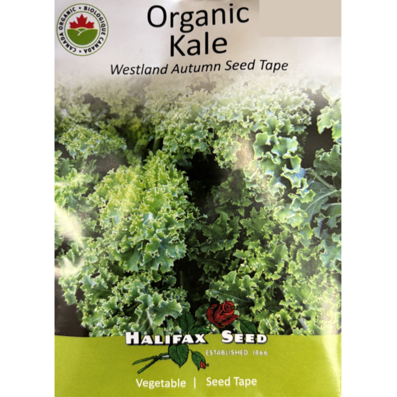 Halifax Seed Tape Organic Kale Westland Autumn Pkg.