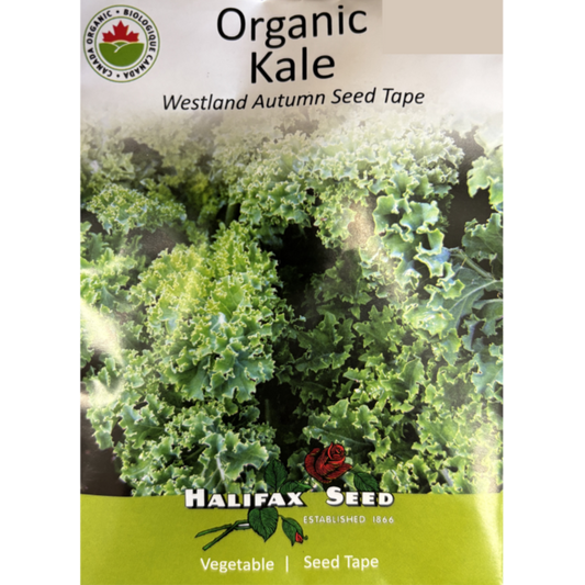 Halifax Seed Tape Organic Kale Westland Autumn Pkg.