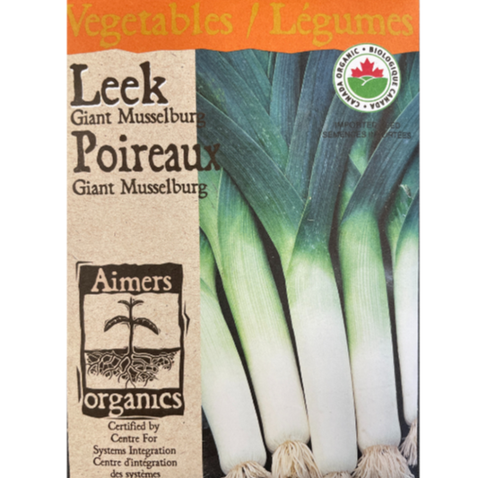 Aimers Organics Leek Giant Musselburg Pkg.
