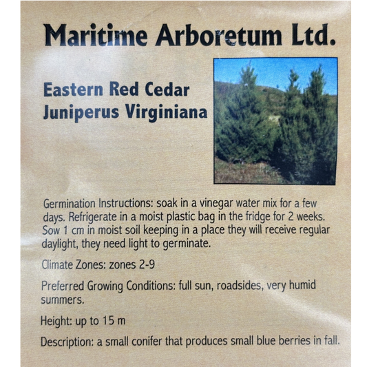 Maritime Arboretum Seed Eastern Red Cedar
