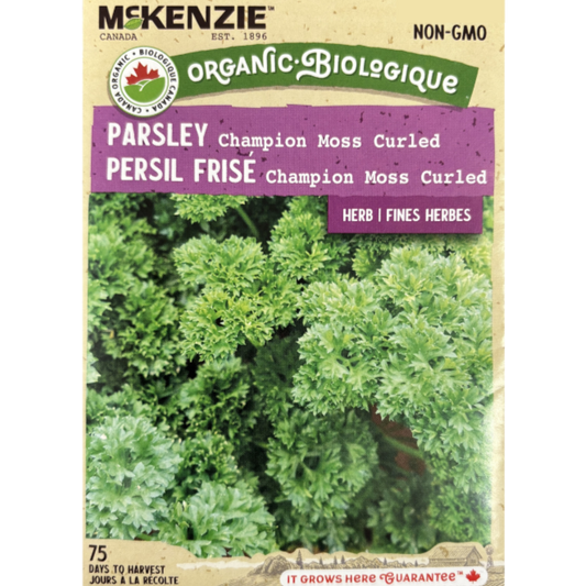 McKenzie Organic Herb Seed Parsley Champion Moss Curled Pkg.