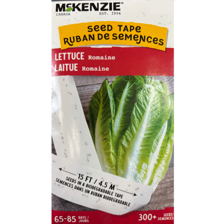 McKenzie Seed Tape Lettuce Romaine Pkg.
