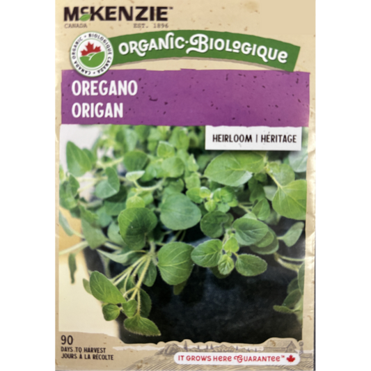McKenzie Organic Herb Seed Oregano Pkg