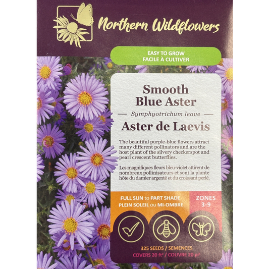 Northern Wildflowers Aster Smooth Blue Pkg.