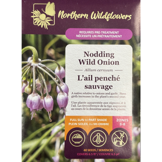 Northern Wildflowers Onion Nodding Wild Pkg.