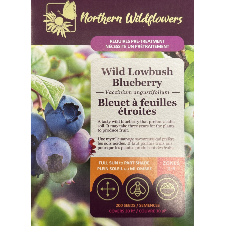 Northern Wildflowers Blueberry Lowbush Pkg.