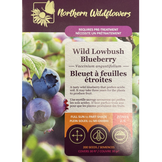 Northern Wildflowers Blueberry Lowbush Pkg.