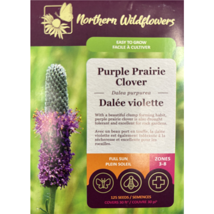Northern Wildflowers Clover Purple Prairie Pkg.