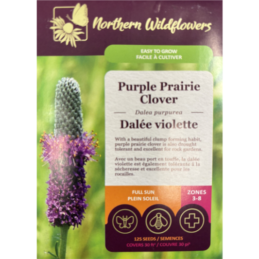Northern Wildflowers Clover Purple Prairie Pkg.