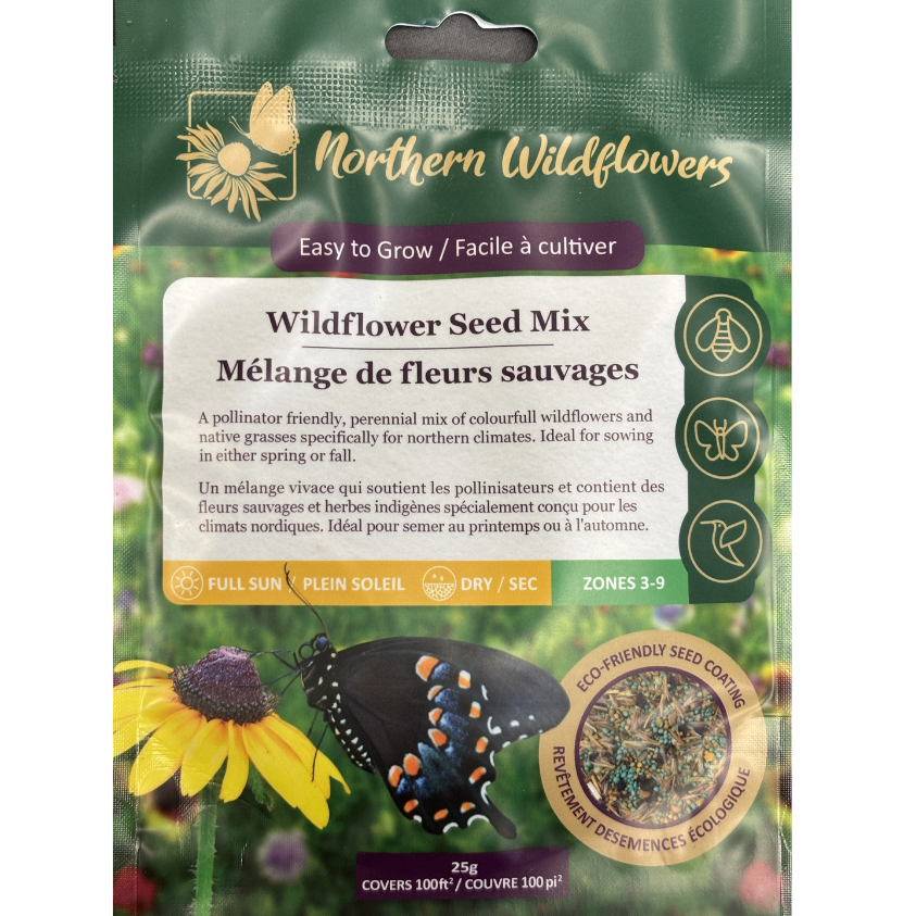 Northern Wildflowers Large Easy to Grow Seed Mix 25g Pkg.