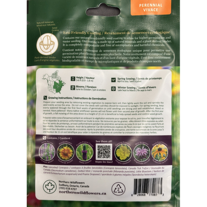 Northern Wildflowers Large Easy to Grow Seed Mix 25g Pkg.