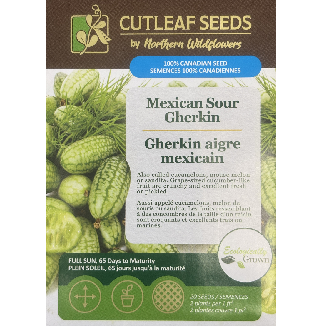 Northern Wildflowers Gherkin Mexican Sour Pkg.
