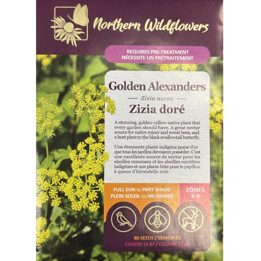 Northern Wildflowers Alexanders Golden Pkg.