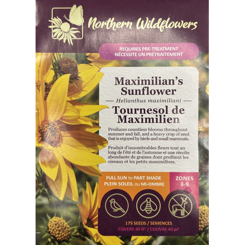 Northern Wildflowers Sunflower Maximilian's Pkg.
