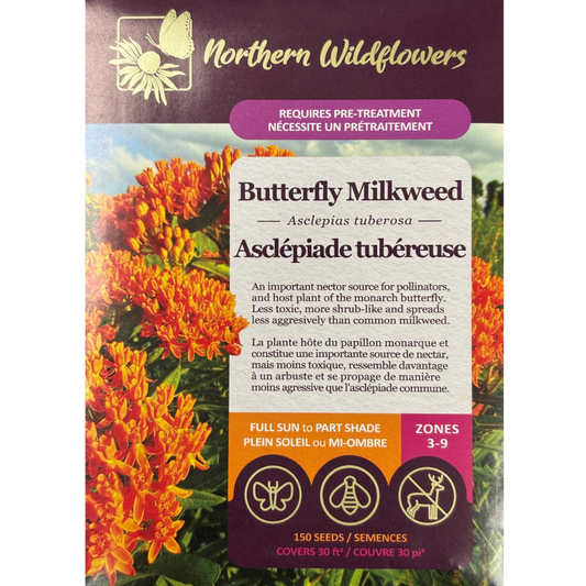 Northern Wildflowers Milkweed Butterfly Pkg.