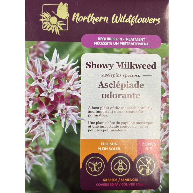 Northern Wildflowers Milkweed Showy Pkg.