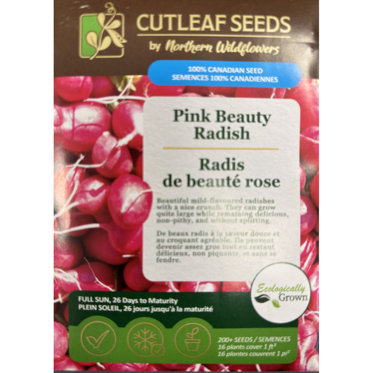 Northern Wildflowers Radish Pink Beauty Pkg.