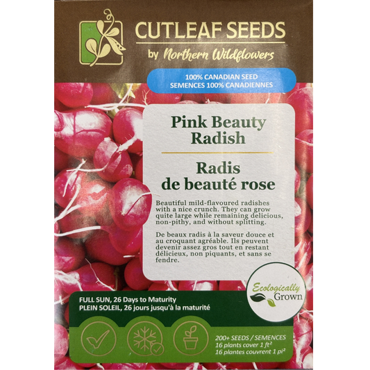 Northern Wildflowers Radish Pink Beauty Pkg.