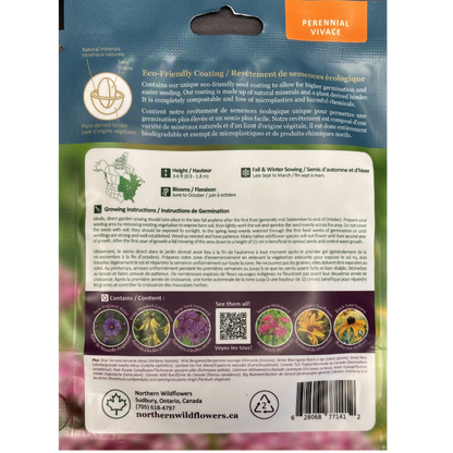 Northern Wildflowers Large Lakeshore Seed Mix 30g Pkg.