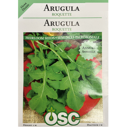 OSC Herb Seeds  Arugula Roquette Pkg.
