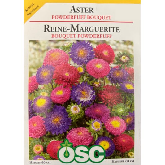 OSC Seeds Aster Powderpuff Bouquet Pkg.