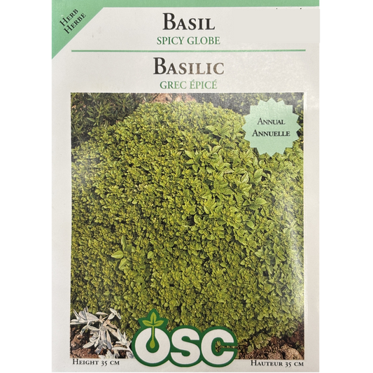 OSC Herb Seeds Basil Spicy Globe Pkg.
