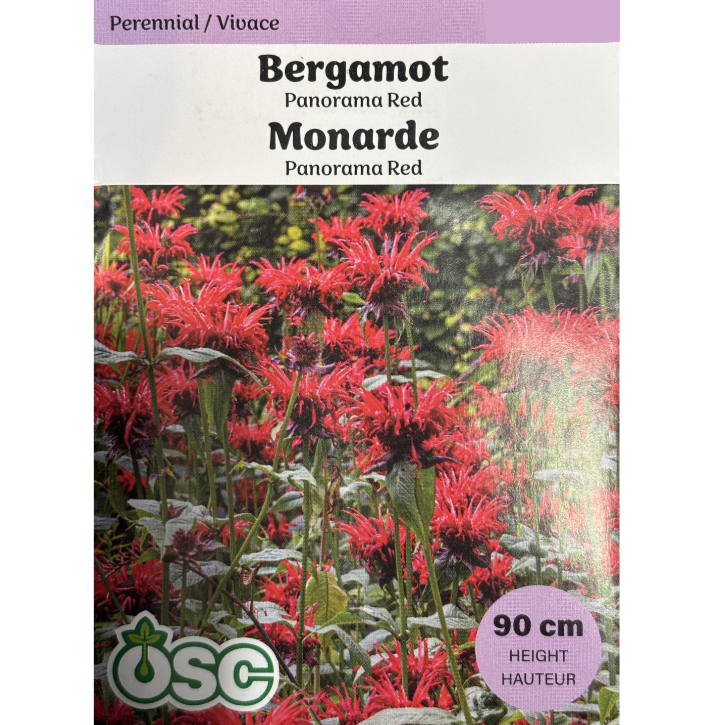 OSC Seeds Bergamot Monarda Panorama Red Pkg.