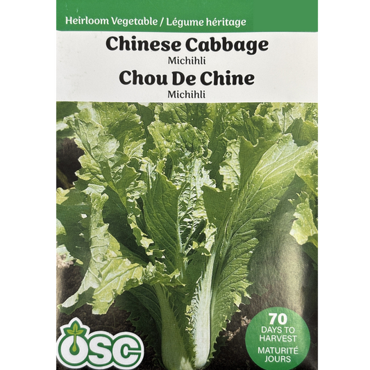 OSC Seeds Cabbage Michihli Chinese Pkg.