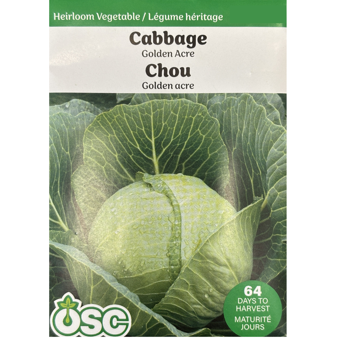 OSC Seeds Cabbage Golden Acre Pkg.