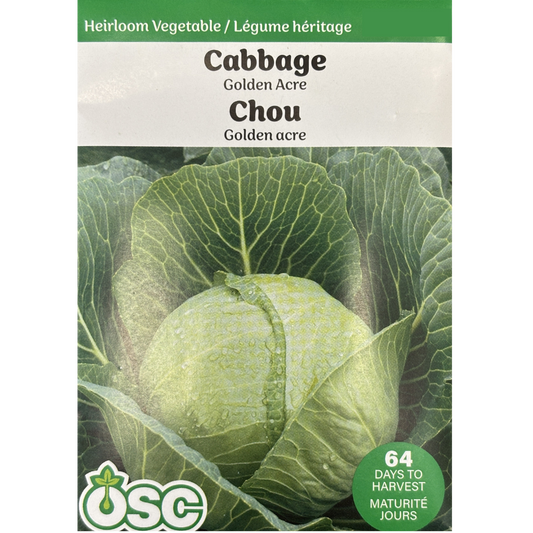OSC Seeds Cabbage Golden Acre Pkg.
