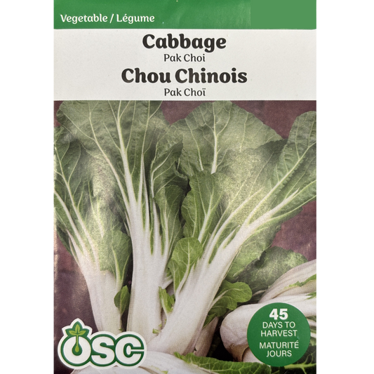 OSC Seeds Cabbage Pak Choi Pkg.