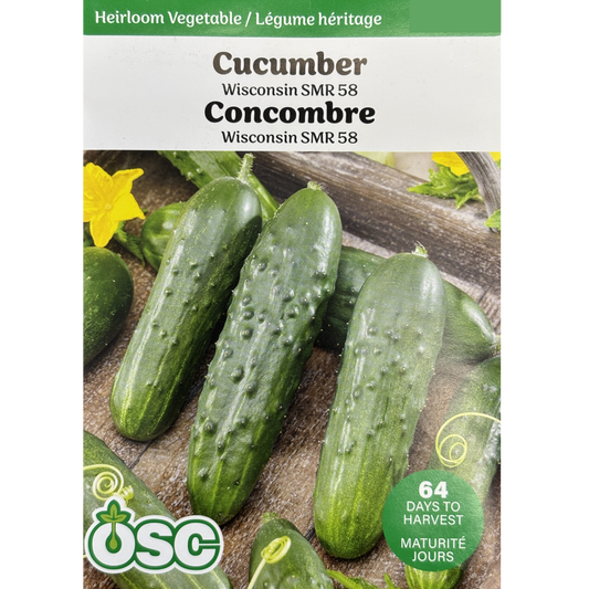 OSC Seeds Cucumber Wisconsin SMR 58 Pkg.