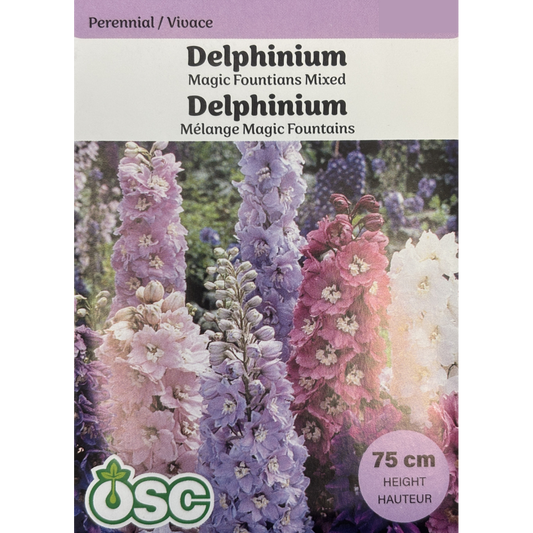 OSC Seeds Delphinium Magic Fountains Mix Pkg.