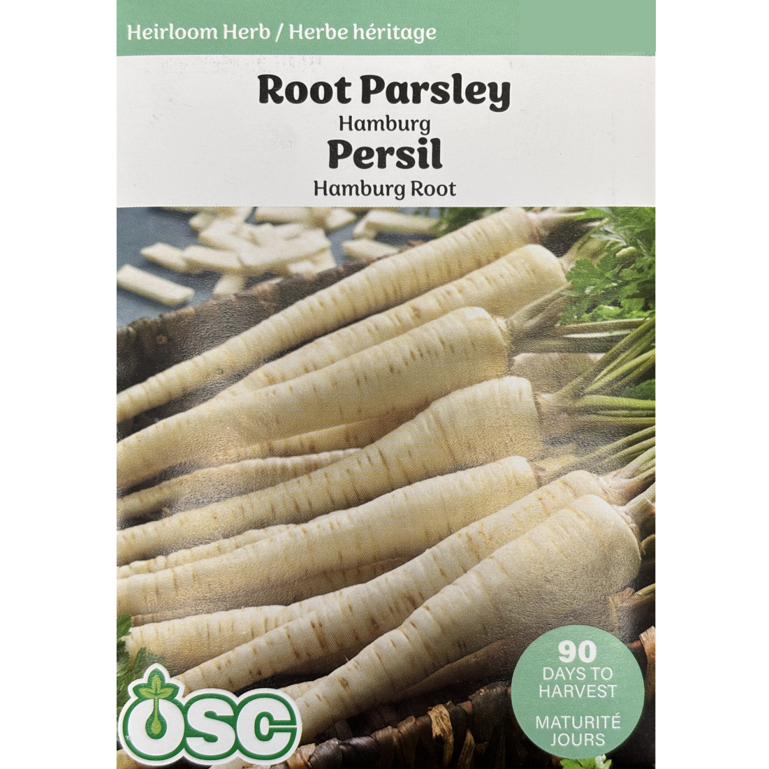 OSC Herb Seeds Root Parsley Hamburg Pkg.