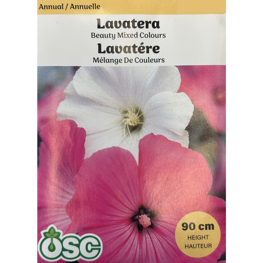 OSC Seeds Lavatera Beauty Mixed Colours Pkg.