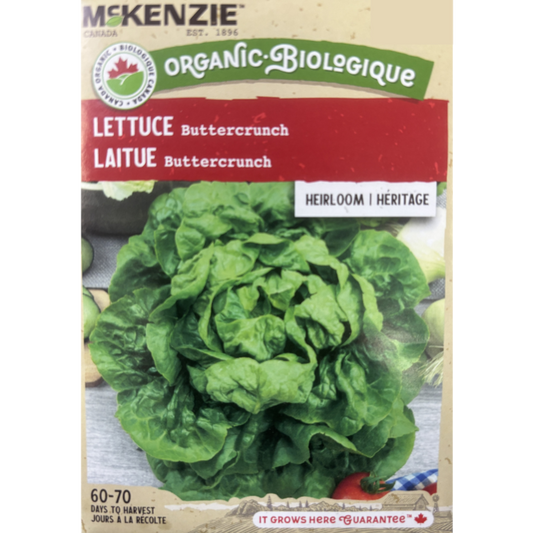 McKenzie Organic Seed Lettuce Buttercrunch Pkg.